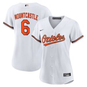 6863e22fae035_1 Women's Baltimore Orioles #6 Ryan Mountcastle White Alternate Limited Player Jersey