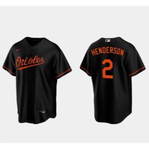 6863e27686ec7_1 Youth Baltimore Orioles #2 Gunnar Henderson Black Cool Base Stitched Jersey