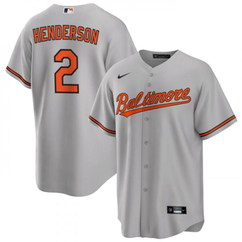 6863e281efd16_1 Youth Baltimore Orioles #2 Gunnar Henderson Grey Cool Base Stitched Jersey