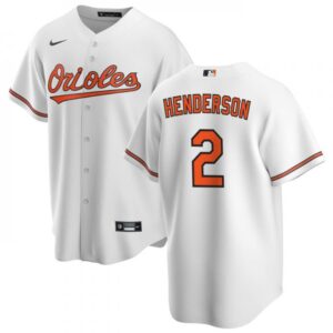 6863e28a1ffc2_1 Youth Baltimore Orioles #2 Gunnar Henderson White Cool Base Stitched Jersey