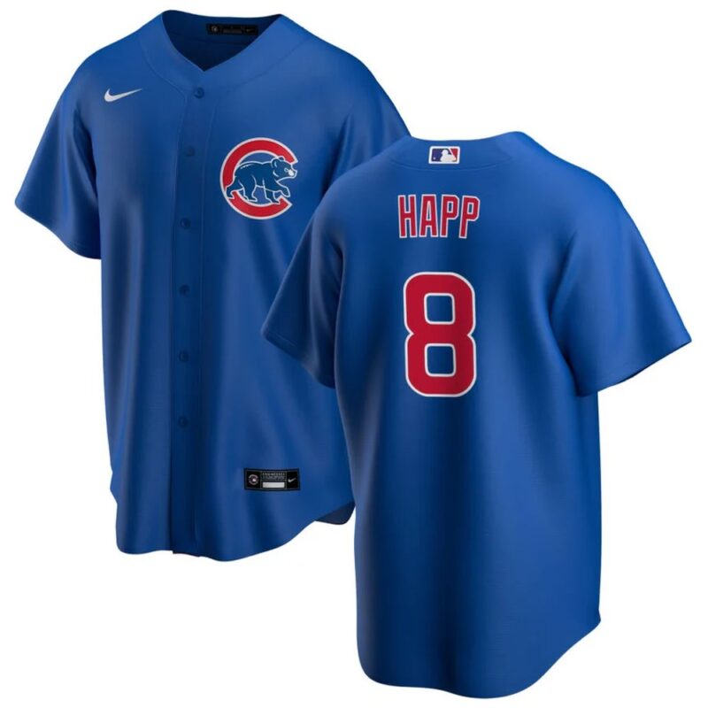 6863e2cb50276_1 Youth Chicago Cubs #8 Ian Happ Royal Cool Base Stitched Baseball Jersey