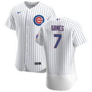 6863e2e8df6ee_1 Youth Chicago Cubs #7 Yan Gomes White Flex Base Stitched Jersey