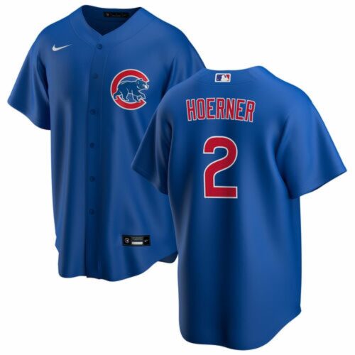 6863e303b1ceb_1 Youth Chicago Cubs #2 Nino Hoerner Blue Cool Base Stitched Baseball Jersey