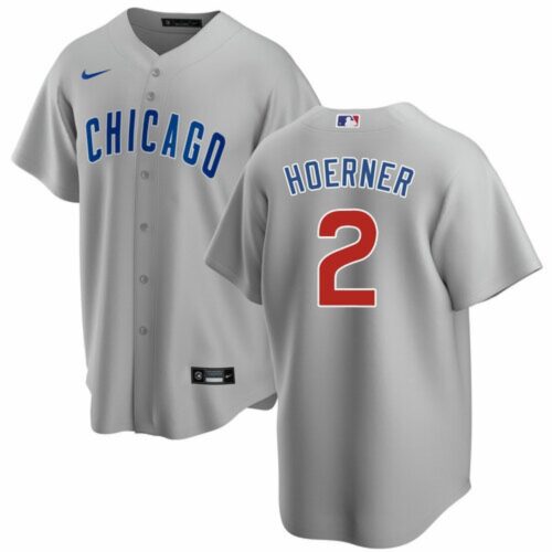 6863e309726d7_1 Youth Chicago Cubs #2 Nino Hoerner Grey Cool Base Stitched Baseball Jersey