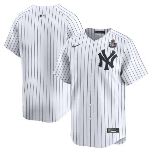 6863e3b271095_1 Men's New York Yankees White 2024 World Series Home Limited Jersey