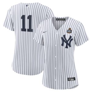 6863e3bec345b_1 Women's New York Yankees #11 Anthony Volpe White 2024 World Series Home Replica Player Jersey