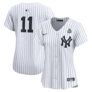 6863e3c221107_1 Women's New York Yankees #11 Anthony Volpe White 2024 World Series Home Limited Player Jersey