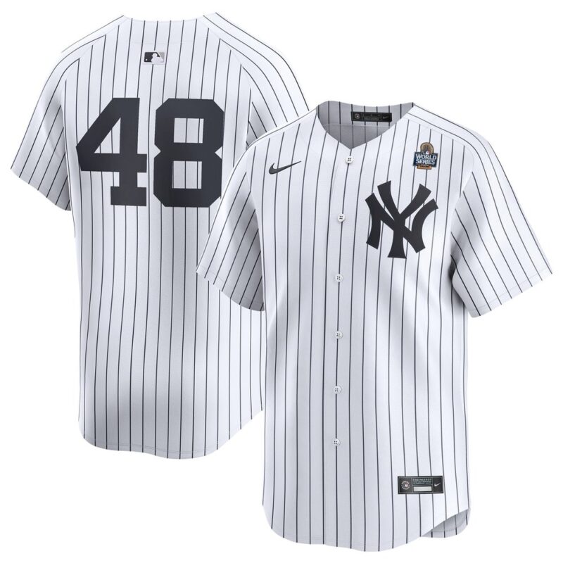 6863e3c8217c9_1 Men's New York Yankees Anthony Rizzo White 2024 World Series Limited Player Jersey
