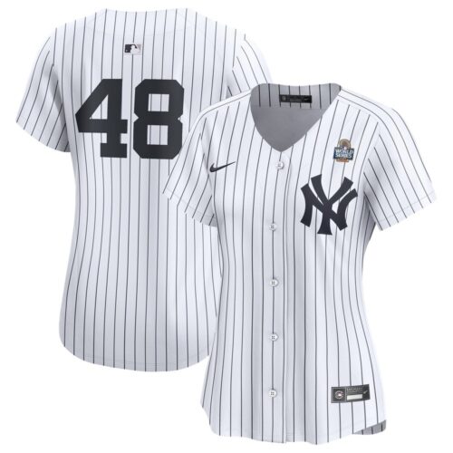 6863e3ce97ef6_1 Women's New York Yankees Anthony Rizzo White 2024 World Series Limited Player Jersey
