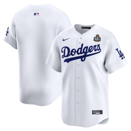 6863e3e07e4a6_1 Men's Los Angeles Dodgers White 2024 World Series Home Limited Jersey