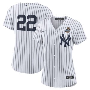 6863e3f7371df_1 Women's New York Yankees #22 Juan Soto White 2024 World Series Home Replica Player Jersey