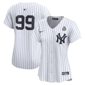 6863e3fe67999_1 Women's New York Yankees #99 Aaron Judge White 2024 World Series Home Limited Player Jersey