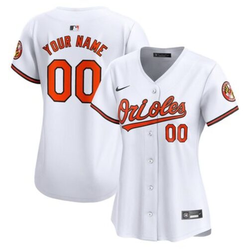 6863e40548514_1 Women's Baltimore Orioles White Home Limited Custom Jersey