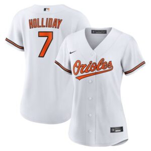 6863e407bea70_1 Women's Baltimore Orioles Jackson Holliday White Home Replica Player Jersey