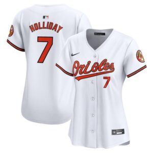 6863e410716df_1 Women's Baltimore Orioles Jackson Holliday White Home Limited Player Jersey
