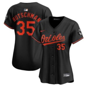 6863e4228afac_1 Women's Baltimore Orioles Adley Rutschman Black Home Replica Player Jersey