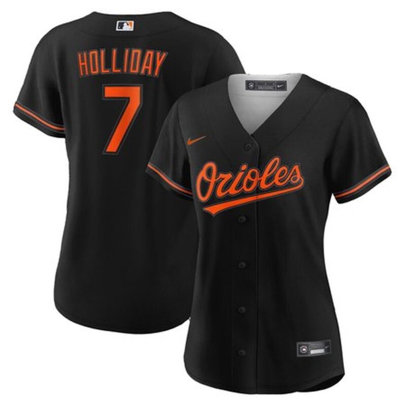 6863e425aa936_1 Women's Baltimore Orioles Jackson Holliday Black Home Limited Player Jersey