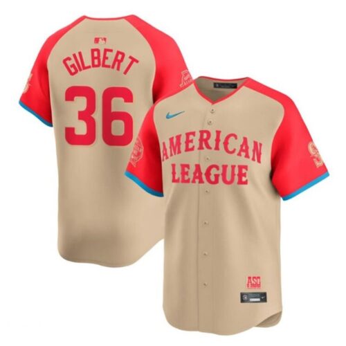 6863e43722d4d_1 Men's American League Logan Gilbert Cream 2024 All-Star Limited Stitched Baseball Jersey