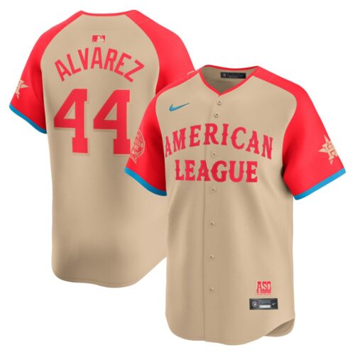 6863e46685c4c_1 Men's American League Yordan Alvarez Cream 2024 MLB All-Star Game Limited Player Jersey