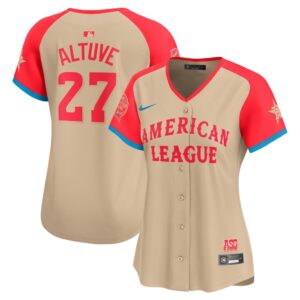 6863e4bb7a412_1 Women's American League Jose Altuve Cream 2024 MLB All-Star Game Limited Player Jersey