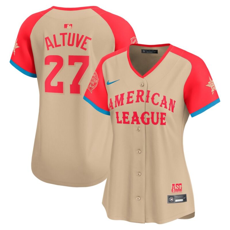 6863e4bb7a412_1 Women's American League Jose Altuve Cream 2024 MLB All-Star Game Limited Player Jersey