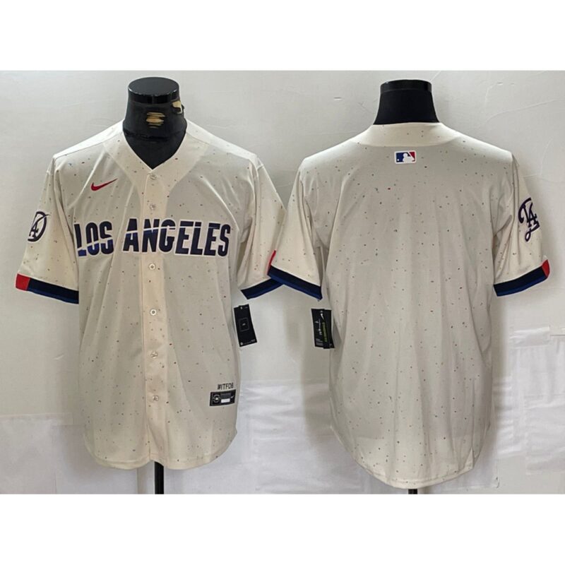 6863e59c76704_1 Men's Los Angeles Dodgers Blank Cream Stitched Baseball Jersey