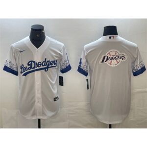 6863e67e2721a_1 Men's Los Angeles Dodgers White Team Big Logo City Connect Cool Base Stitched Baseball Jersey