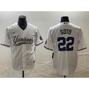 6863e6e62991a_1 Men's New York Yankees #22 Juan Soto White Cool Base Stitched Baseball Jersey