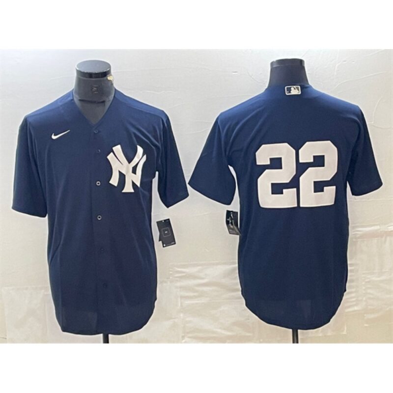 6863e6f0cef43_1 Men's New York Yankees #22 Juan Soto Navy Cool Base Stitched Baseball Jersey