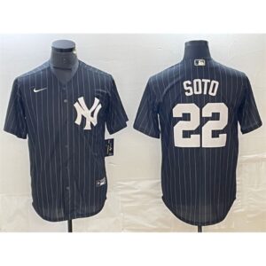 6863e6fc942ca_1 Men's New York Yankees #22 Juan Soto Black Cool Base Stitched Baseball Jersey
