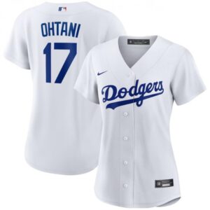 6863e75a1fb38_1 Women's Los Angeles Dodgers #17 Shohei Ohtani White Stitched Jersey(Run Small)