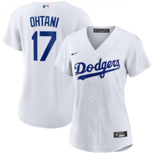6863e75a1fb38_1 Women's Los Angeles Dodgers #17 Shohei Ohtani White Stitched Jersey(Run Small)