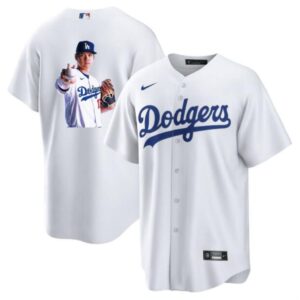 6863e7fa35959_1 Men's Los Angeles Dodgers #17 Shohei Ohtani White Big Logo Cool Base Stitched Jersey