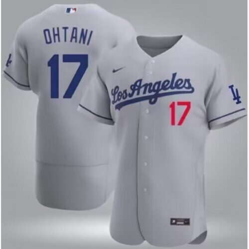 6863e8056e8e6_1 Men's Los Angeles Dodgers #17 Shohei Ohtani Gray Flex Base Stitched Baseball Jersey