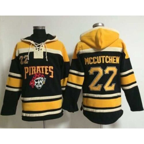 6863e9ea185c1_1 Pirates #22 Andrew McCutchen Black Sawyer Hooded Sweatshirt Stitched MLB Jersey
