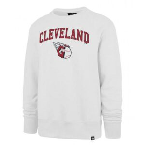6863edecea8dd_1 Men's Cleveland Guardians White Pullover Sweatshirt