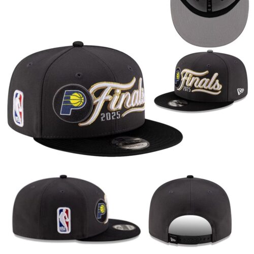 6863ee92a8c4a_1 Indiana Pacers 2025 Western Conference Snapback Hat