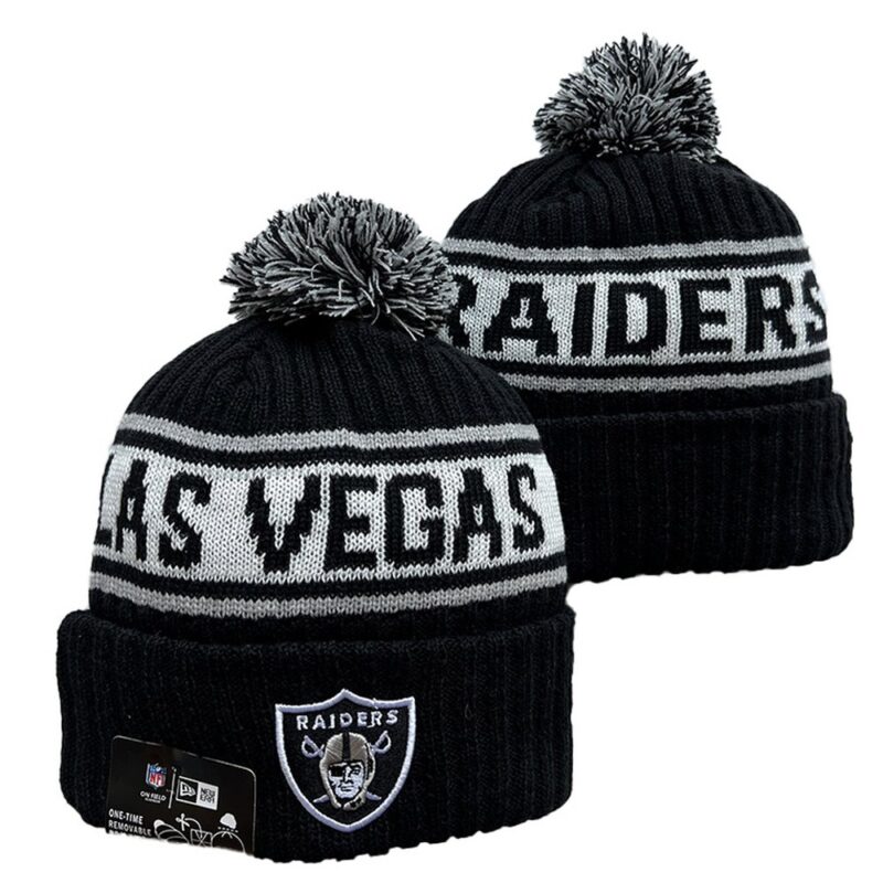 6863ffb534b0d_1 Las Vegas Raiders Knit Hats
