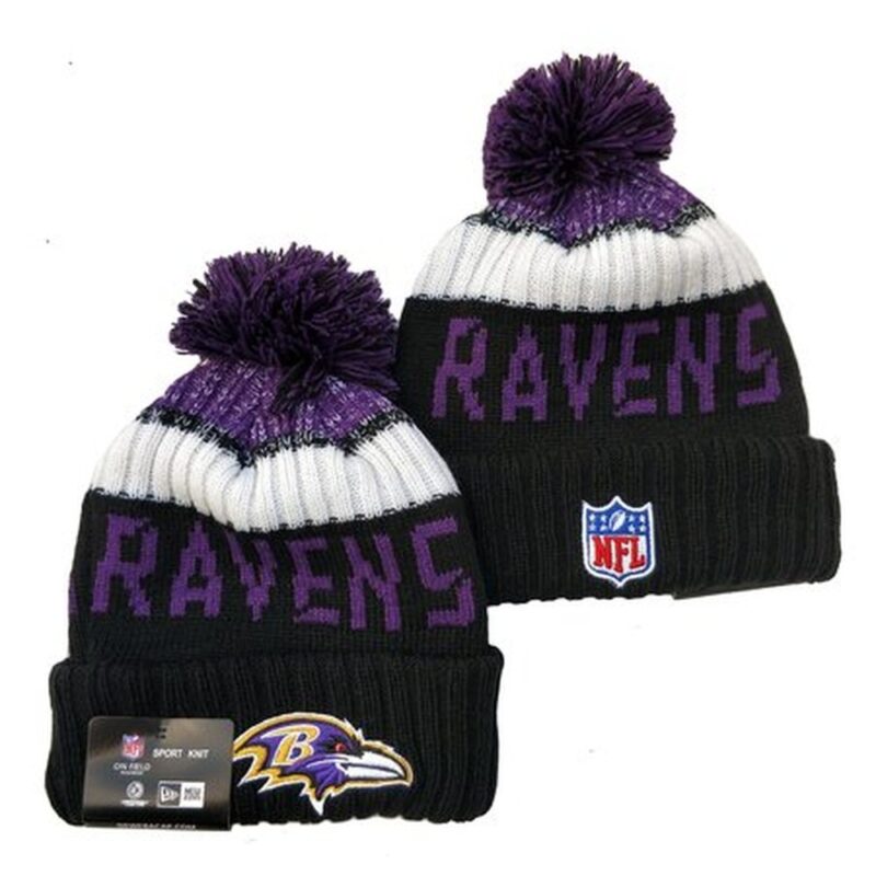 6864026d963a0_1 Baltimore Ravens Knit Hat