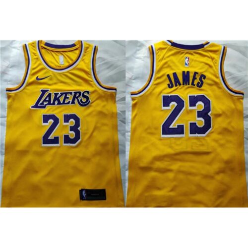 686405dccc6ba_1 Men's Los Angeles Lakers #23 LeBron James Yellow Stitched Basketball Jersey