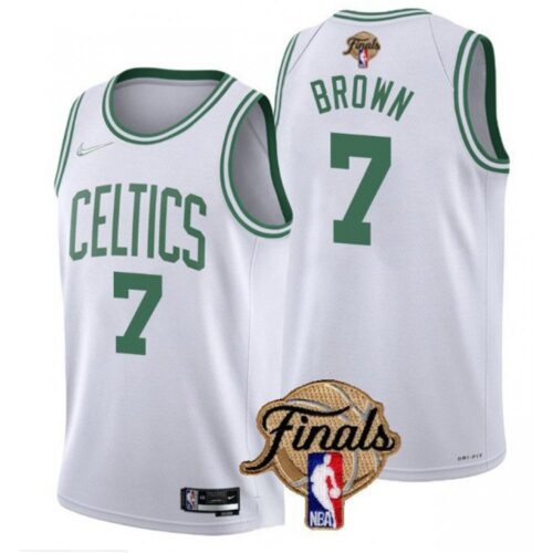 686405f2c2f42_1 Men's Boston Celtics #7 Jaylen Brown 2022 White NBA Finals Stitched Jersey