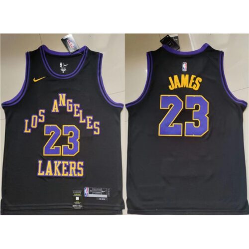 6864060f3a726_1 Men's Los Angeles Lakers #23 LeBron James Black Stitched Basketball Jersey