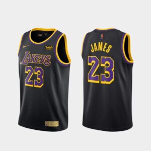 6864061942923_1 Men's Los Angeles Lakers #23 LeBron James Black Stitched Jersey