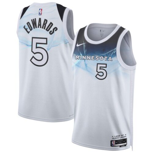 68640642c80f9_1 Unisex Minnesota Timberwolves Anthony Edwards White 2024/25 Swingman Player Jersey - City Edition