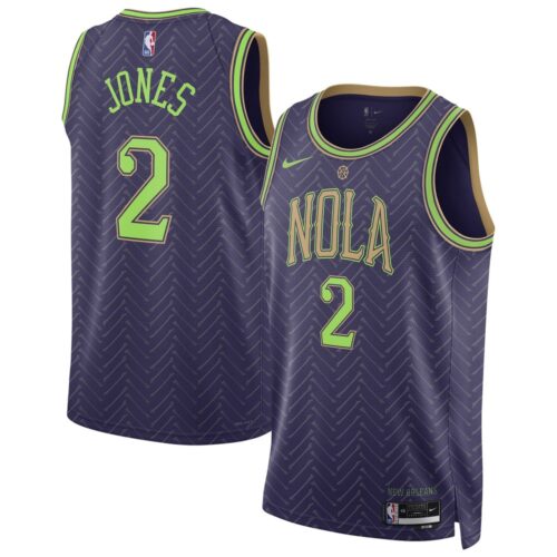68640693026f1_1 Unisex New Orleans Pelicans Herbert Jones Purple 2024/25 Swingman Player Jersey - City Edition