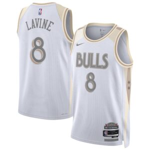 6864069ad4e7e_1 Unisex Chicago Bulls Zach LaVine White 2024/25 Swingman Player Jersey - City Edition