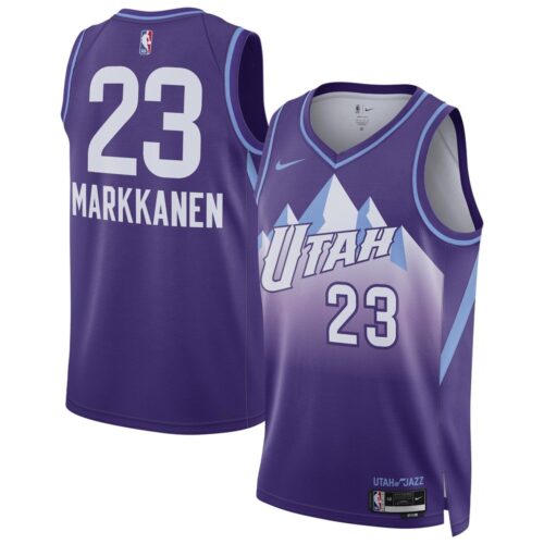 686406a035a7a_1 Unisex Utah Jazz Lauri Markkanen Purple 2024/25 Swingman Player Jersey - City Edition