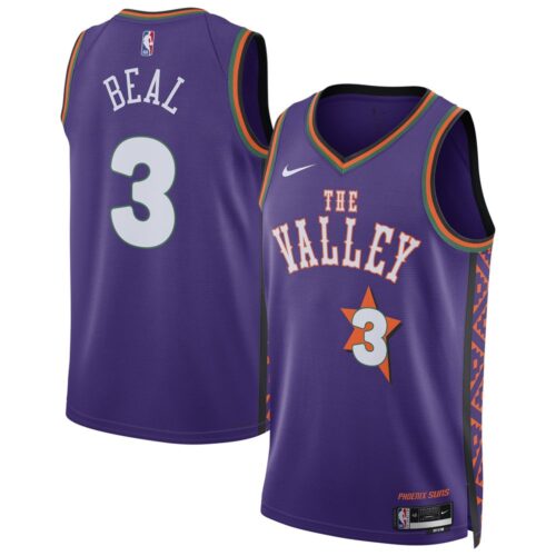 686406bd831e1_1 Unisex Phoenix Suns Bradley Beal Purple 2024/25 Swingman Player Jersey - City Edition