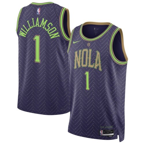 686406c81e5ec_1 Unisex New Orleans Pelicans Zion Williamson Purple 2024/25 Swingman Player Jersey - City Edition