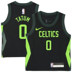 6864071c300c2_1 Toddler Boston Celtics Jayson Tatum Black 2024/25 Swingman Player Jersey - City Edition